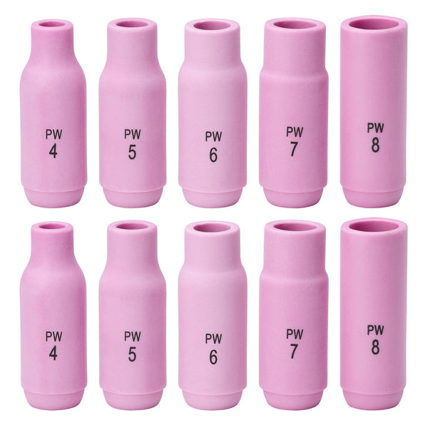 PmoM04 ASピンク Alumina Nozzle Mixed Pack #4 #5 #6 #7 #8 – PrimeWeld