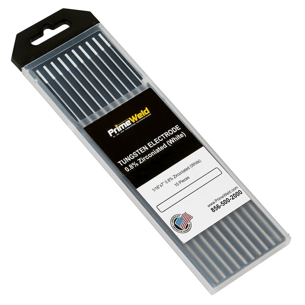 Blue Demon TIG Welding Tungsten Electrodes, 0.3% Zirconiated, BROWN, EWZr-1, .040 in x 7 in 10 pc pack Blue Demon TIG Welding Tungsten Electrodes, 0.3% Zirconiated, BROWN, EWZr-1, .040 in x 7 in 10 pc pack