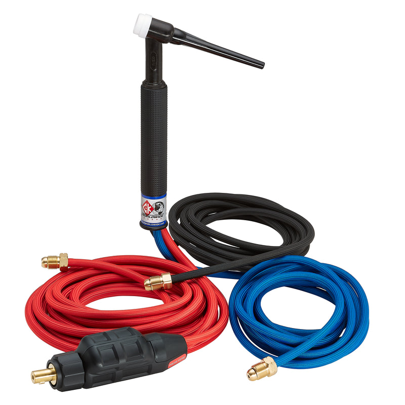 CK18 350A Water-Cooled Flex TIG Torch – 12.5 Ft Superflex | PrimeWeld