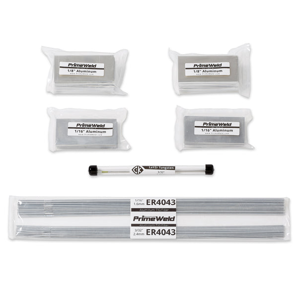 Aluminum TIG Welding Starter Kit – Coupons, Filler, Tungsten | PrimeWeld