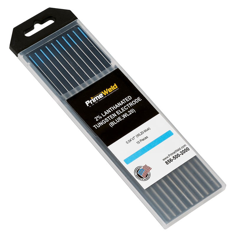 ELCAN Tungsten TIG Lanthane 2% Bleu WL20 - Électrodes Soudage 1.0x175mm Lot De 10