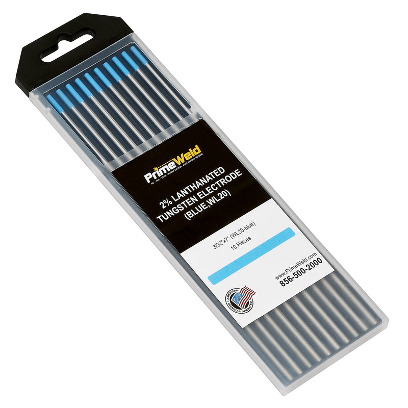 2 Lanthanated Tungsten Electrode Blue WL20 PrimeWeld TIG Welding